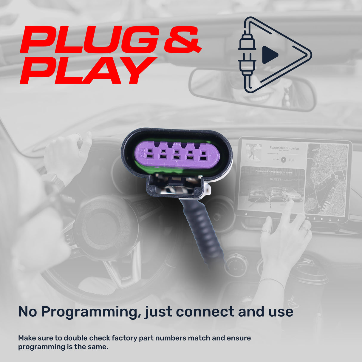 Cadillac Escalade (07-08) / Chevrolet Suburban (07-08), Tahoe (07-08), Tahoe Hybrid (08-13) / GMC Yukon (07-08), Yukon Hybrid (08-13) OEM Replacement Backup Camera OE Part # 15173619 - Master Tailgaters