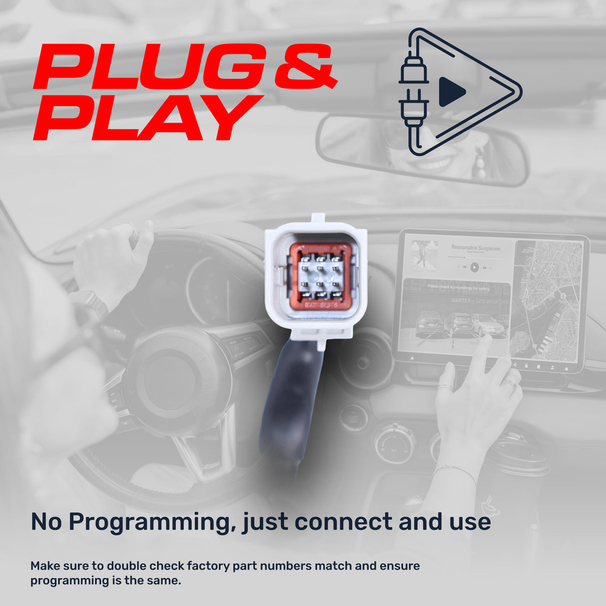 Cadillac Escalade (2015-2020) / Chevrolet Suburban (2015-2020), Tahoe (2015-2020) / GMC Yukon (2015-2020), Yukon Denali (2015-2020) OEM Replacement Backup Camera OE Part # 23378804, 23404613, 23432248 - Master Tailgaters