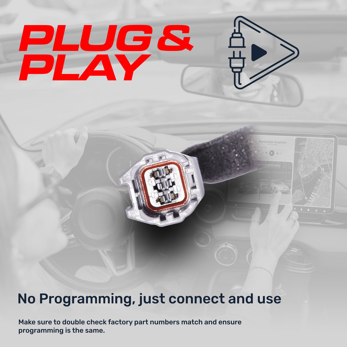 Hyundai Santa Fe Sport w/ Navigation System (2013-2016) OEM Replacement Backup Camera OE Part # 95760-2W000, 95760-2W000-FFF - Master Tailgaters