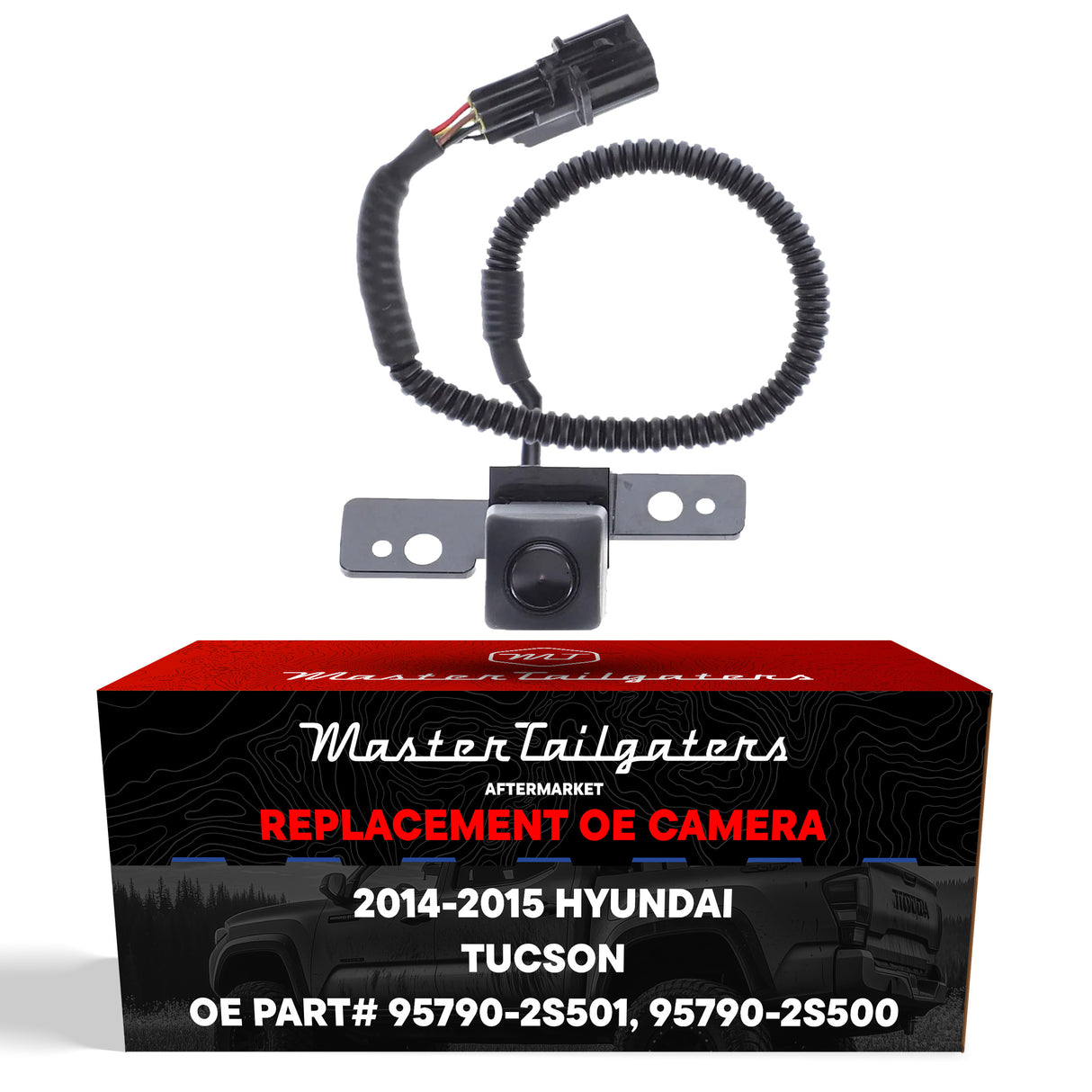 Hyundai Tucson w/ Navigation System (2014-2015) OEM Replacement Backup Camera OE Part # 95790-2S501, 95790-2S500