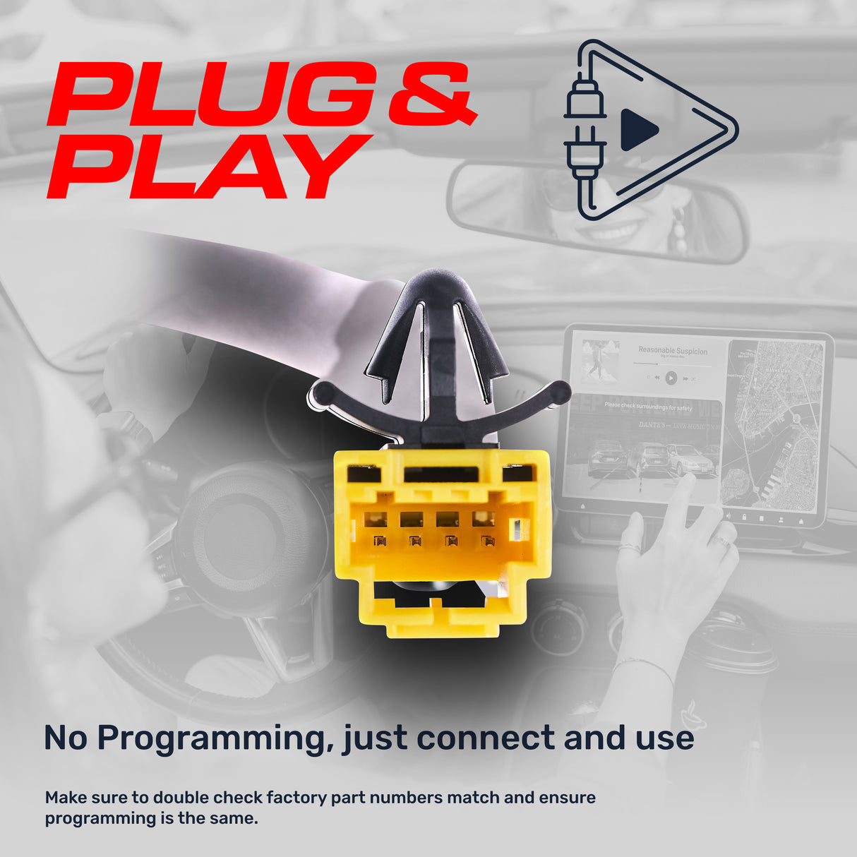 Kia Forte Hatchback w/ Navigation System (2011-2013) OEM Replacement Backup Camera OE Part # 95760-1M600