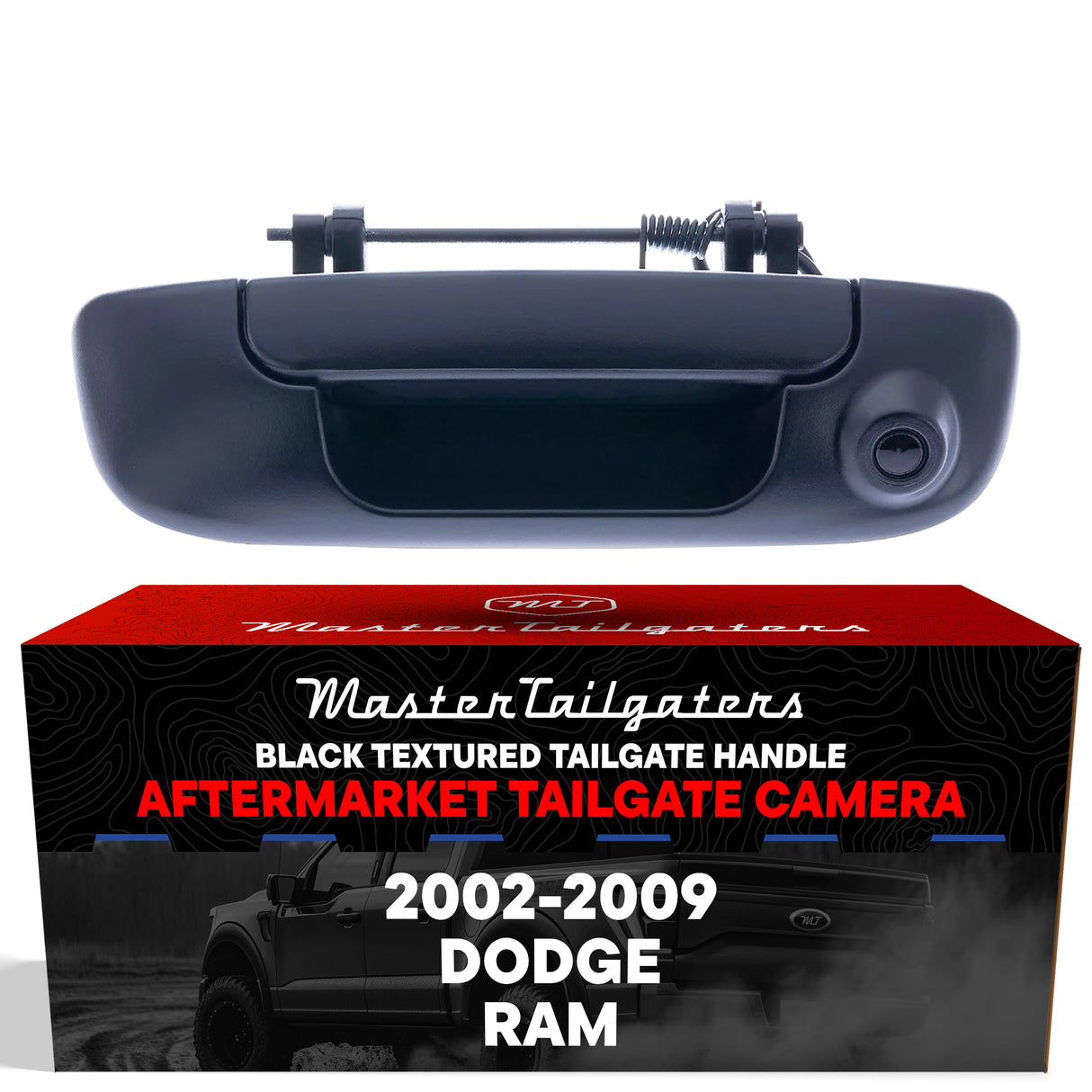 Dodge Ram (2002-2009) Black Replacement Tailgate Handle with Backup Camera - Master Tailgaters