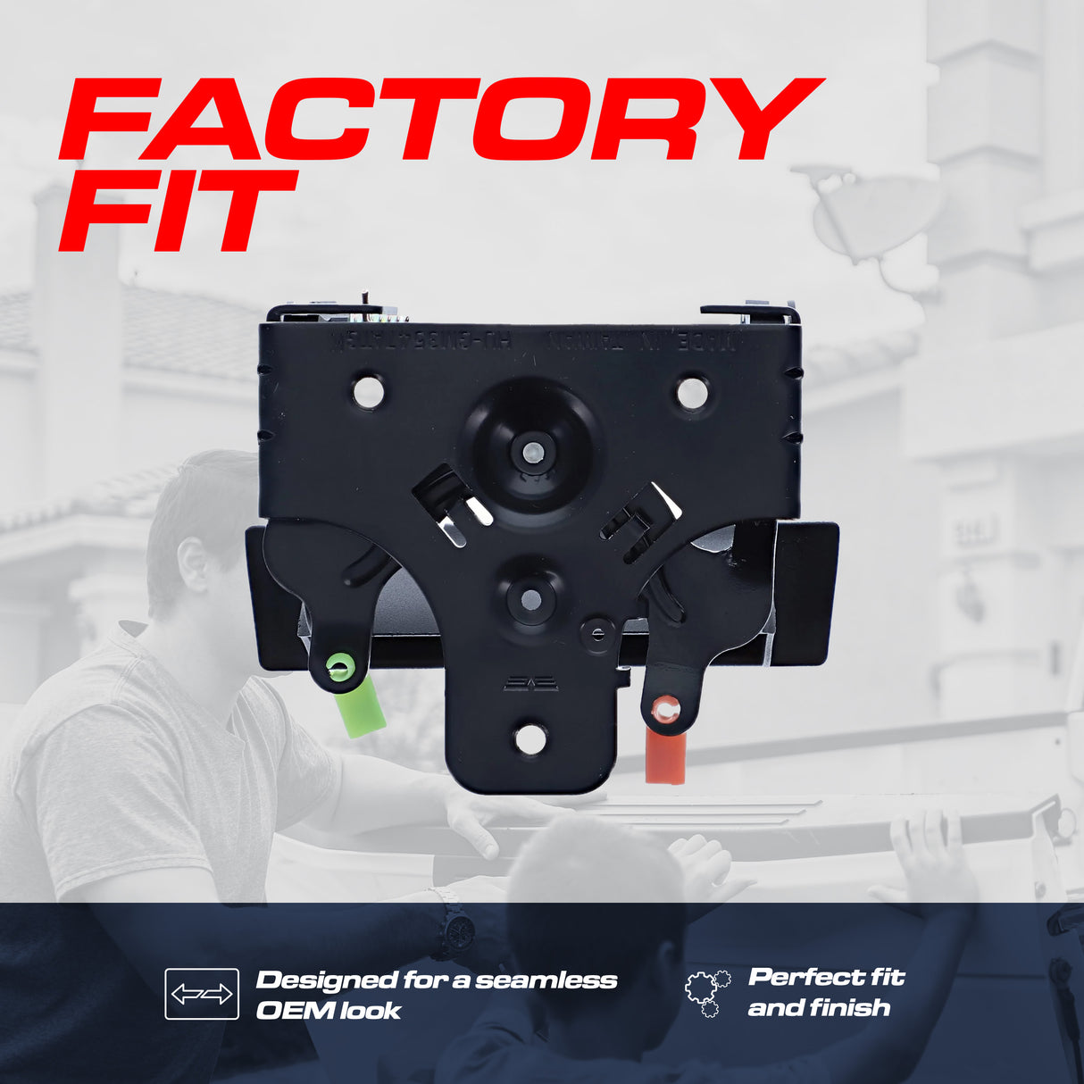 Tailgate Handle Upgraded Black Metal Replacement for Chevrolet Silverado / GMC Sierra / Hummer H3T (2007-2013) OE Part # 20955300, 15140549, 20880357 - Master Tailgaters