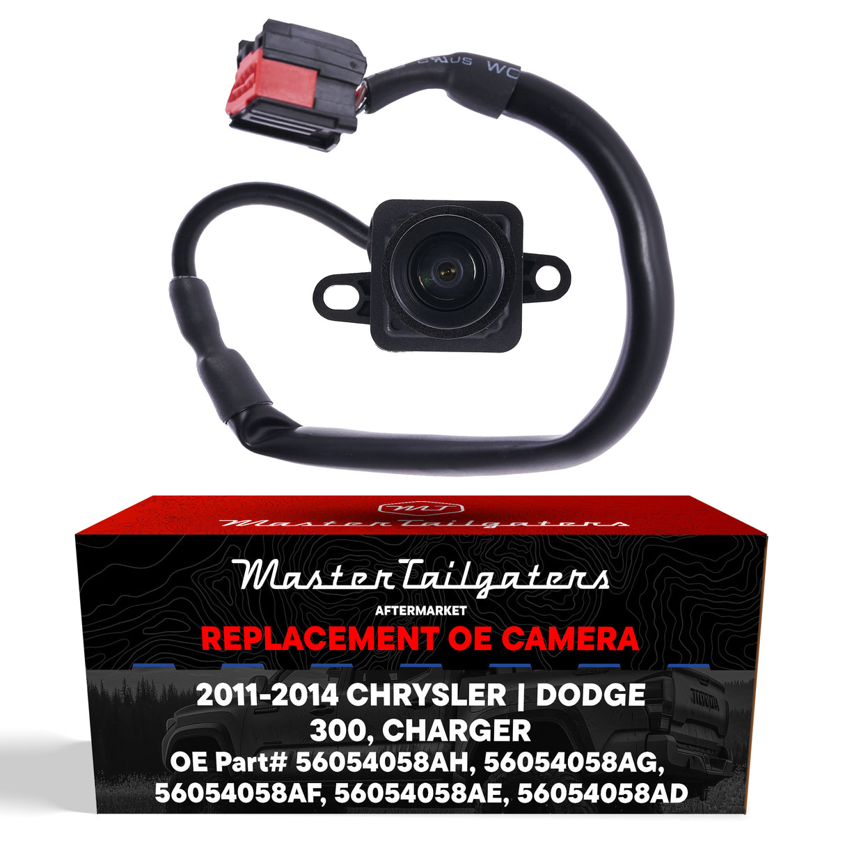 Chrysler 300 Sedan / Dodge Charger (2011-2014) OEM Replacement Backup Camera OE Part # 56054058AD, 56054058AE, 56054058AF, 56054058AG, 56054058AH