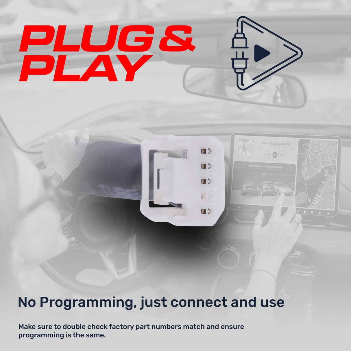 Mazda 3 Sedan (2014-2016) OEM Replacement Backup Camera OE Part # BHN1-67-RC0, BHN1-67-RC0A