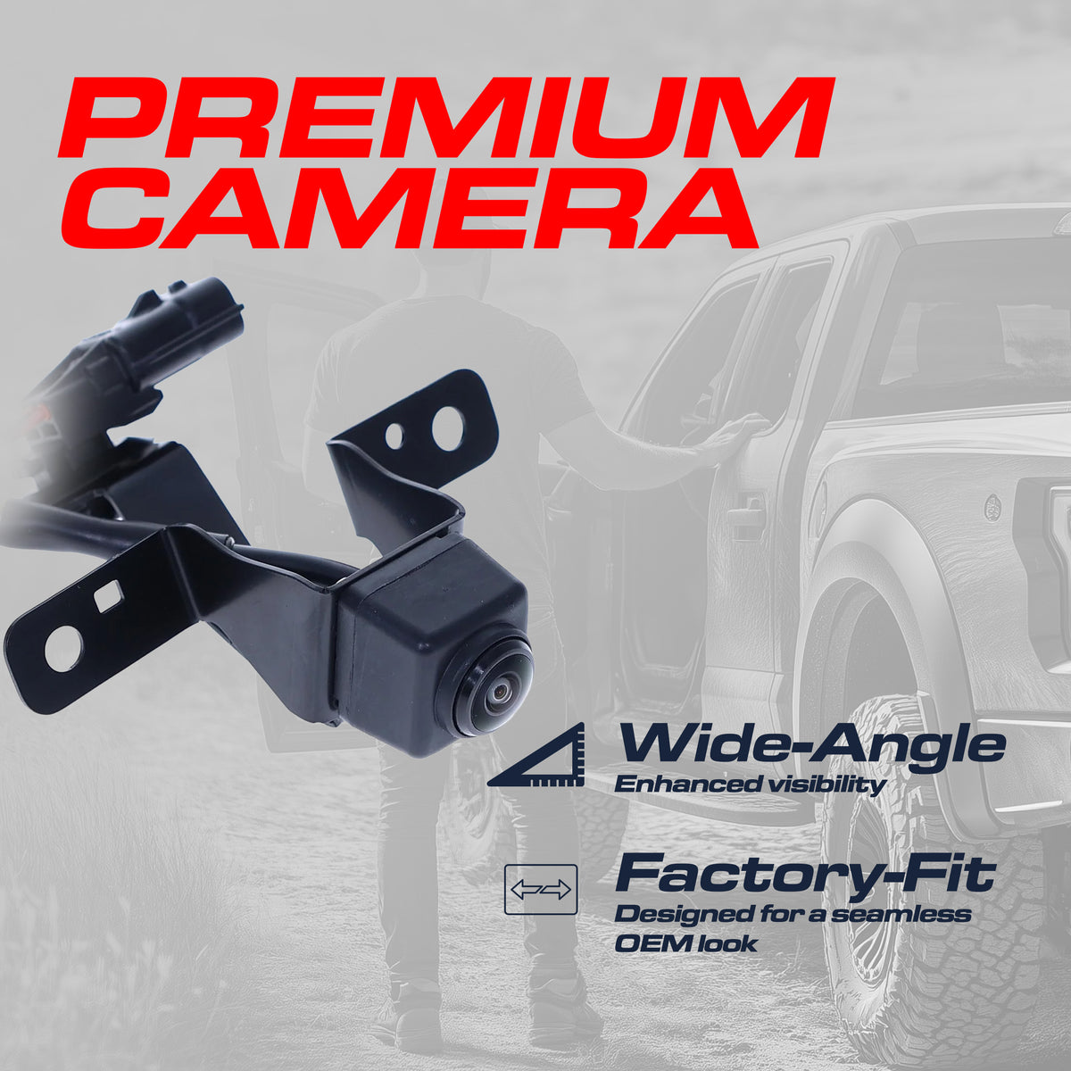 Nissan Rogue (2017-2020), Rogue Hybrid (2017-2019) OEM Replacement Front View Camera OE Part # 284F1-6FL1A