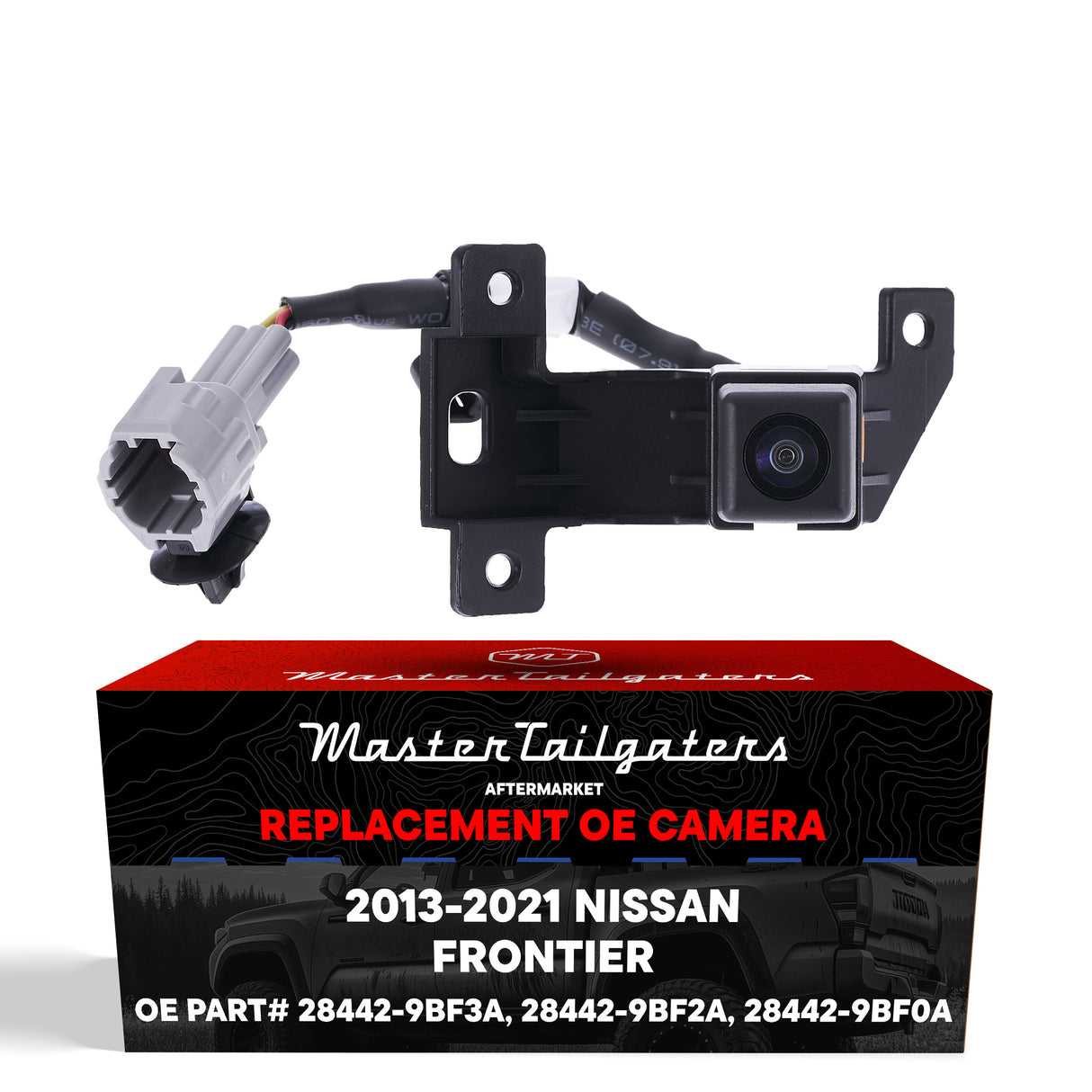 Nissan Frontier (2013-2021) OEM Replacement Backup Camera OE Part # 28442-9BF0A, 28442-9BF2A, 28442-9BF3A - Master Tailgaters