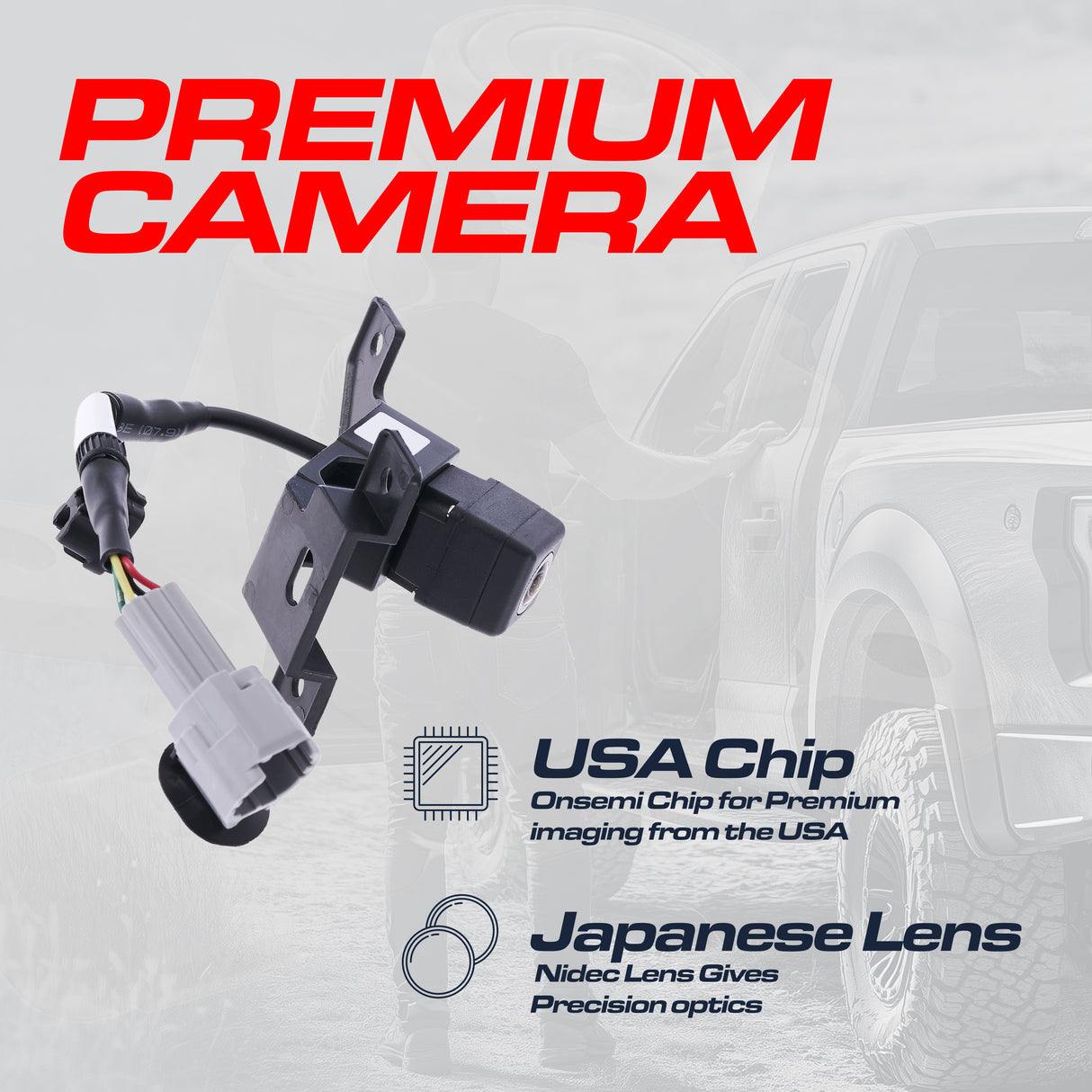 Nissan Frontier (2013-2021) OEM Replacement Backup Camera OE Part # 28442-9BF0A, 28442-9BF2A, 28442-9BF3A - Master Tailgaters