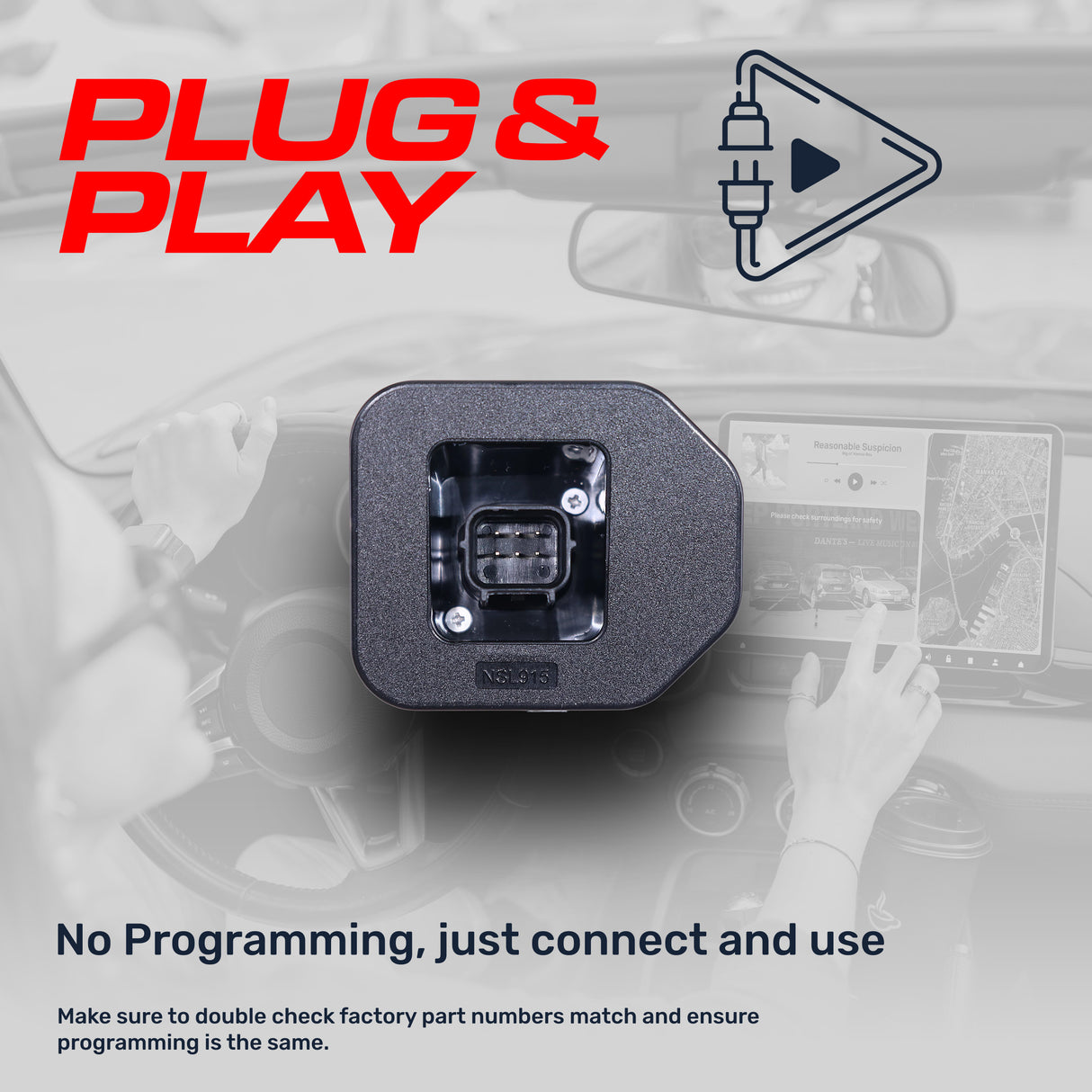 Nissan Murano (2015-2018), Maxima (2016-2018) w/o AVM OEM Replacement Backup Camera OE Part # 28442-5AA0C, 28442-5AA1C - Master Tailgaters