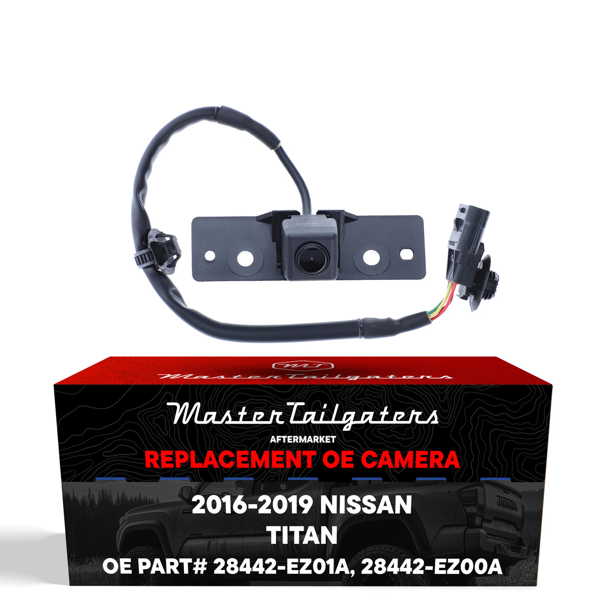 Nissan Titan XD (2016-2019) OEM Replacement Backup Camera OE Part # 28442-EZ00A, 28442-EZ01A - Master Tailgaters