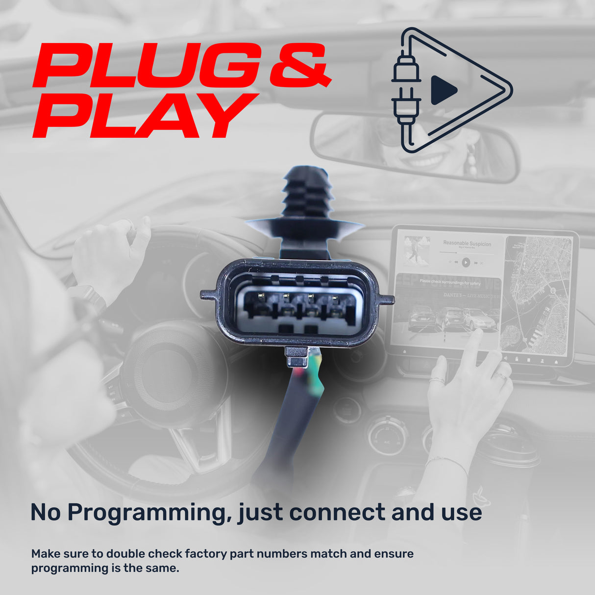 Nissan Titan XD (2016-2019) OEM Replacement Backup Camera OE Part # 28442-EZ00A, 28442-EZ01A - Master Tailgaters