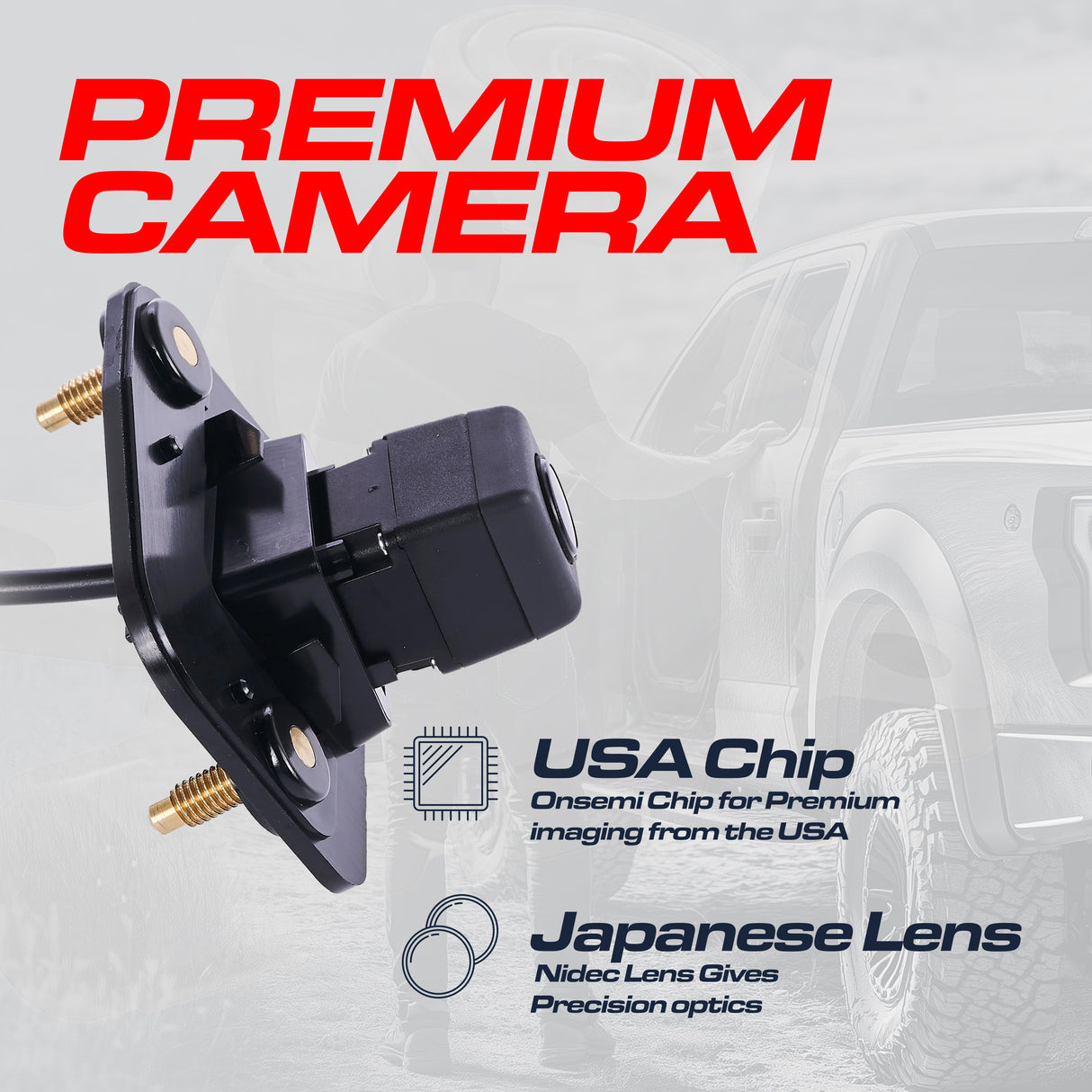 Nissan Versa Note w/o Nav (2014-2018) OEM Replacement Backup Camera OE Part # 28442-3VA2B, 28442-3VA1A, 28442-3VA1B - Master Tailgaters