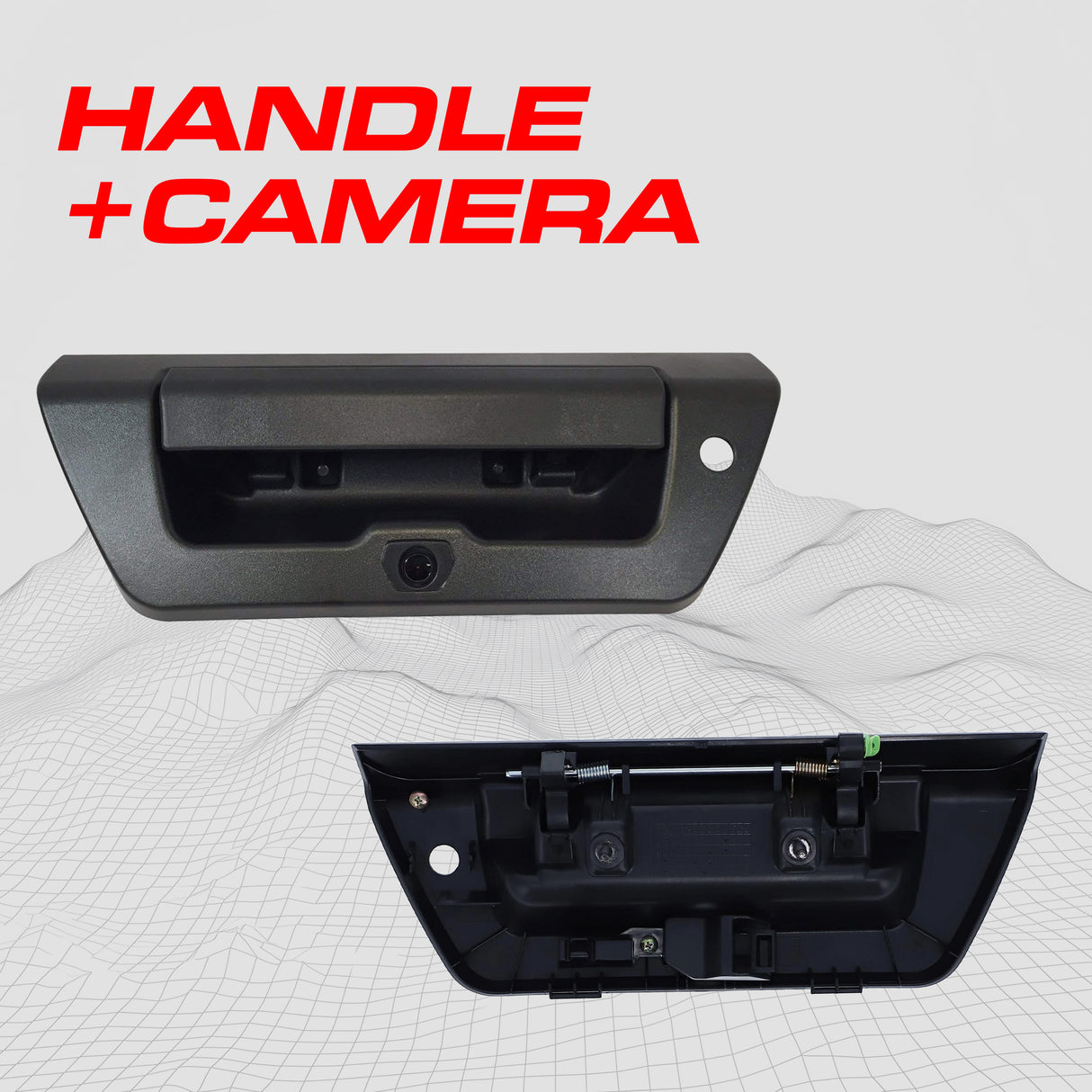 Ford F150 (2015-2018) Black Replacement Tailgate Handle with Backup Camera - Master Tailgaters
