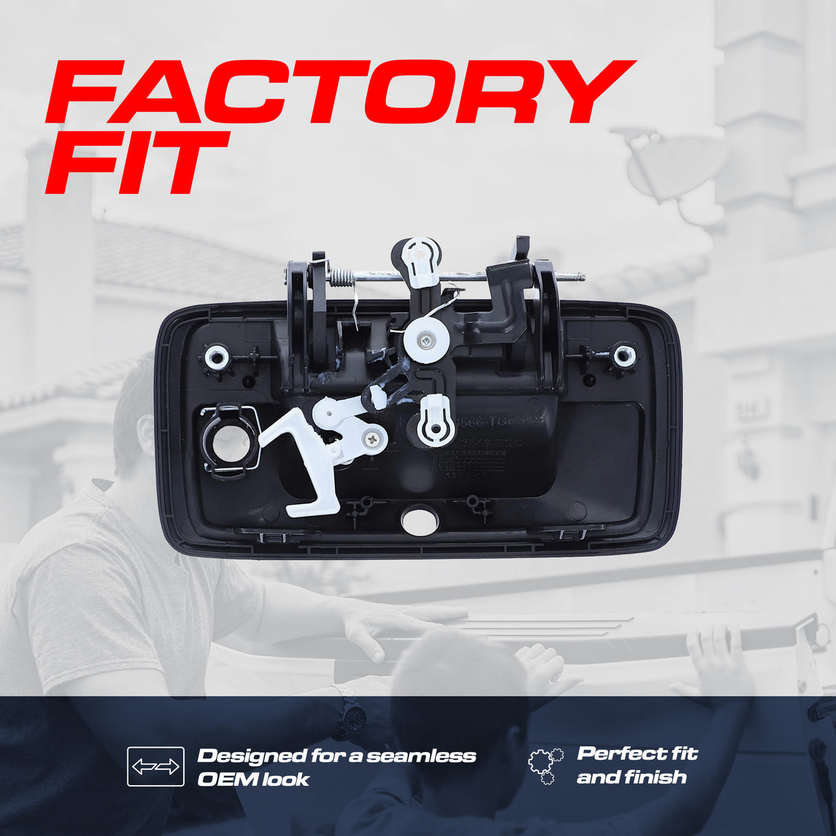 Master Tailgaters Tailgate Handle Upgraded Black Metal Replacement for Chevrolet Silverado (2016-2019) / GMC Sierra (2016-2019) OE Part # 84203910, 23487215, 84016231