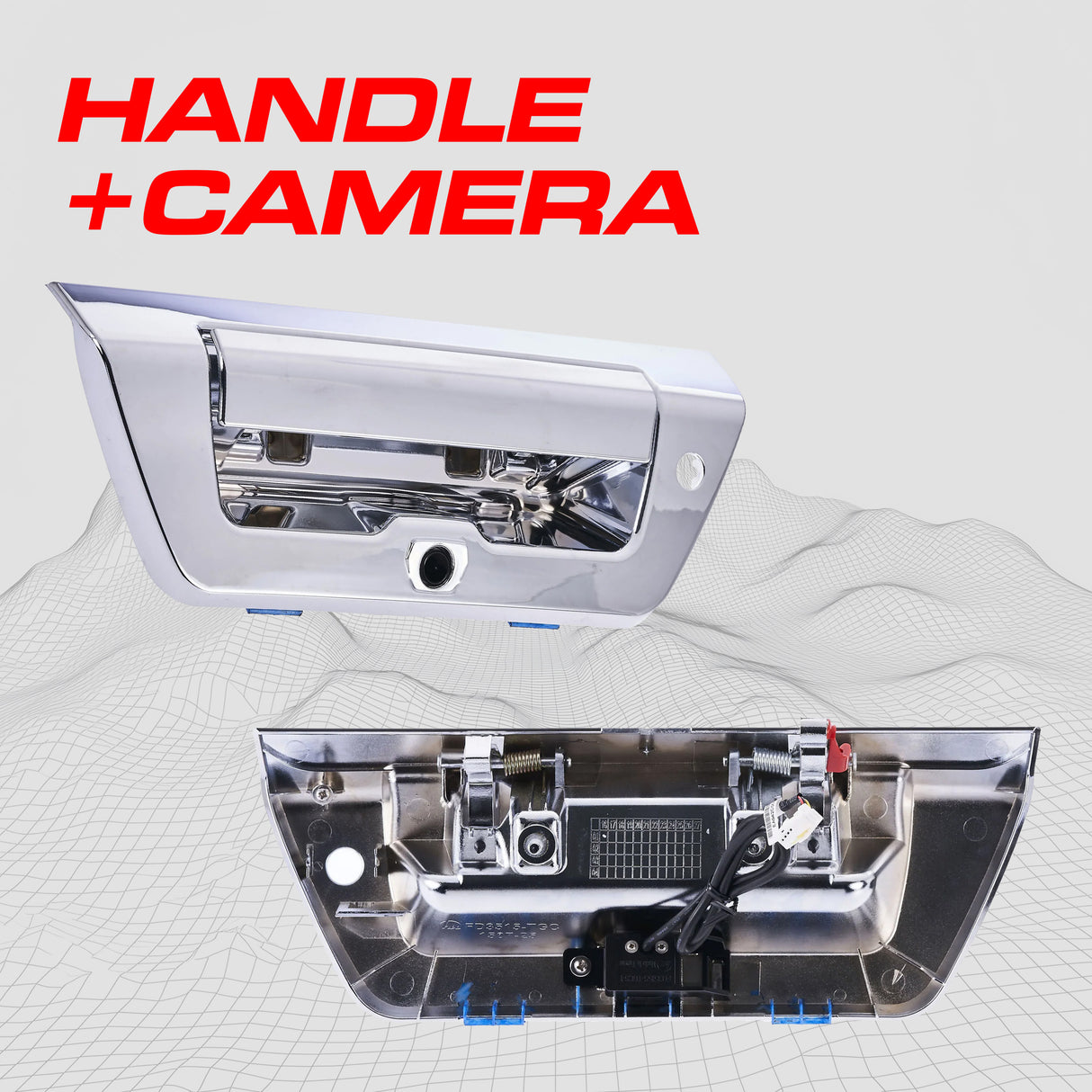 Ford F150 (2015-2018) Chrome Replacement Tailgate Handle with Backup Camera - Master Tailgaters