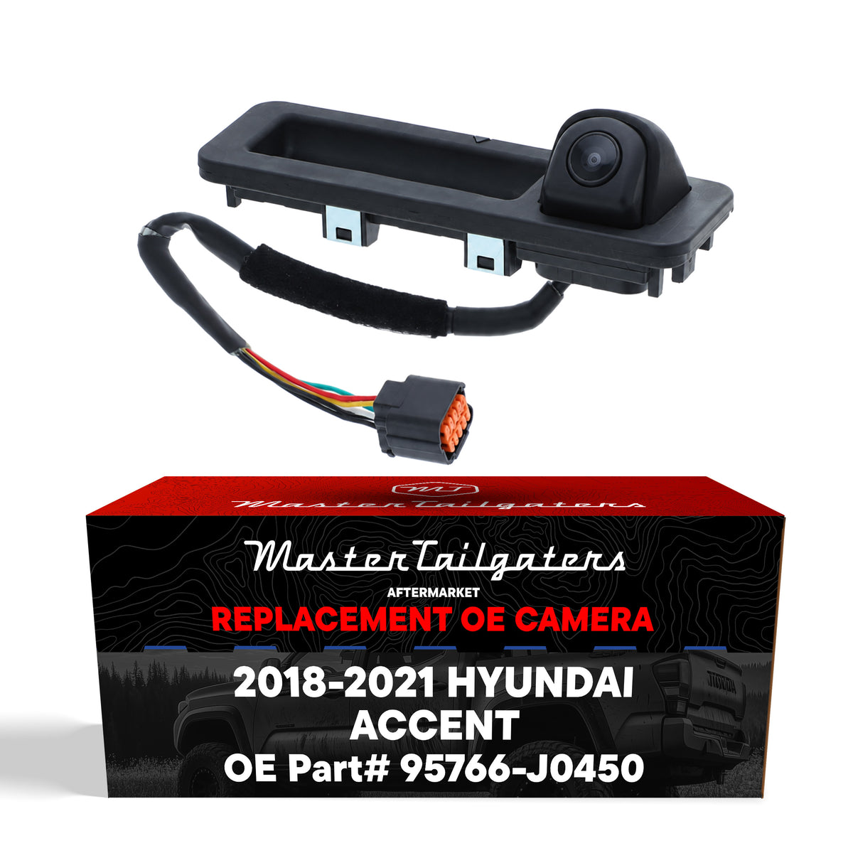Hyundai Accent Sedan w/o Smart Entry (2018-2021) OEM Replacement Backup Camera OE Part # 95766-J0450