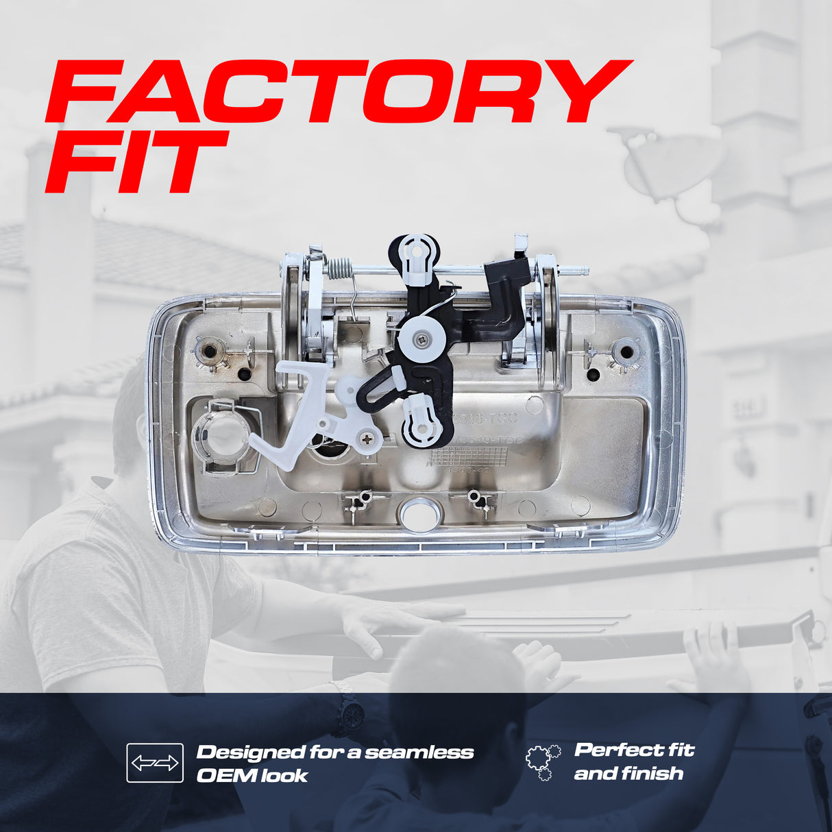 Master Tailgaters Tailgate Handle Upgraded Chrome Metal Replacement for Chevrolet Silverado (2016-2018) / GMC Sierra (2016-2018) OE Part # 84203910, 23487215, 84016231