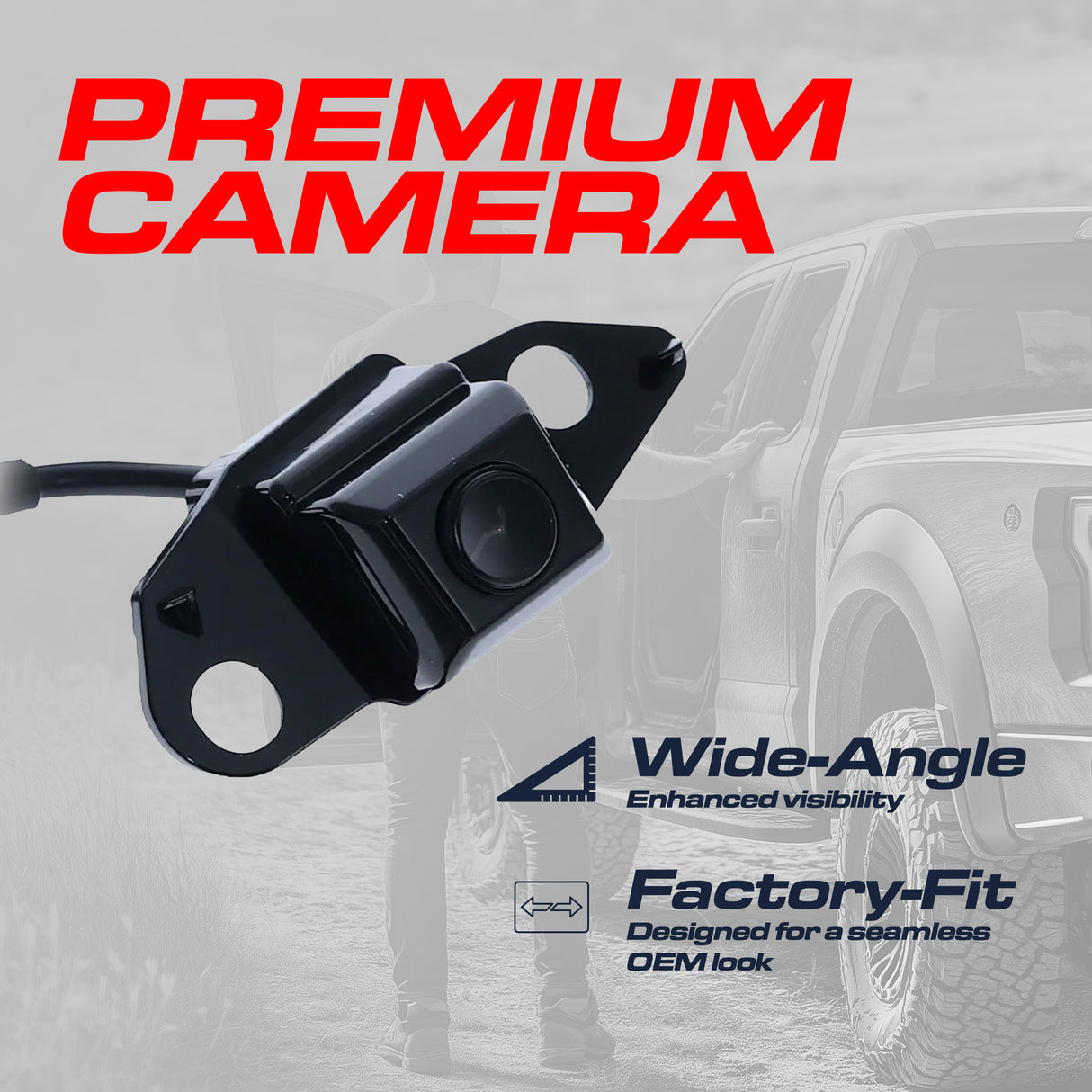 Toyota RAV4 w/ Spare Tire Carrier (2009-2012), RAV4 w/o AVM (2016-2018) OEM Replacement Backup Camera OE Part # 86790-42020, 86790-42021