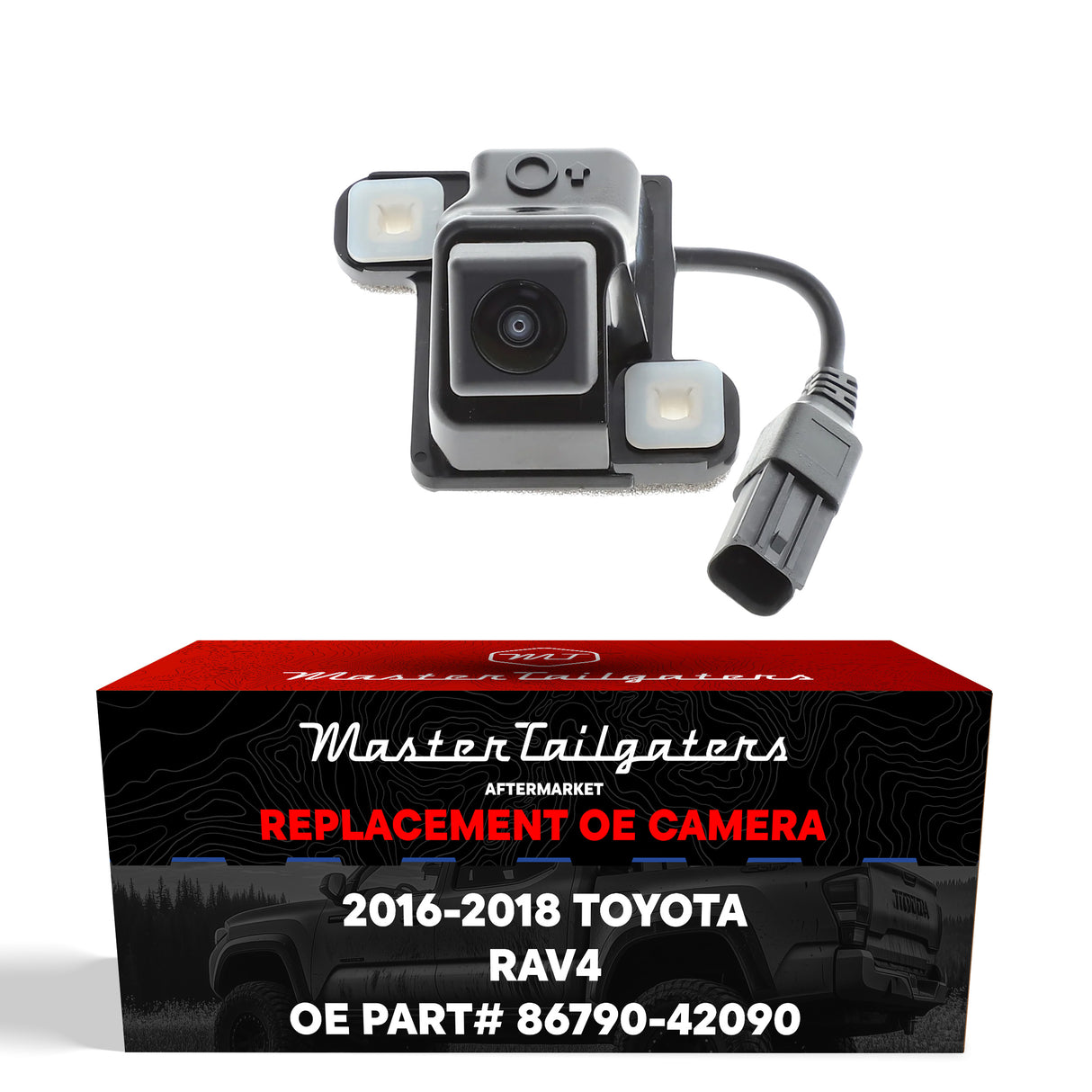 Toyota RAV4 + Hybrid w/ AVM (2016-2018) OEM Replacement Backup Camera OE Part # 86790-42090 - Master Tailgaters