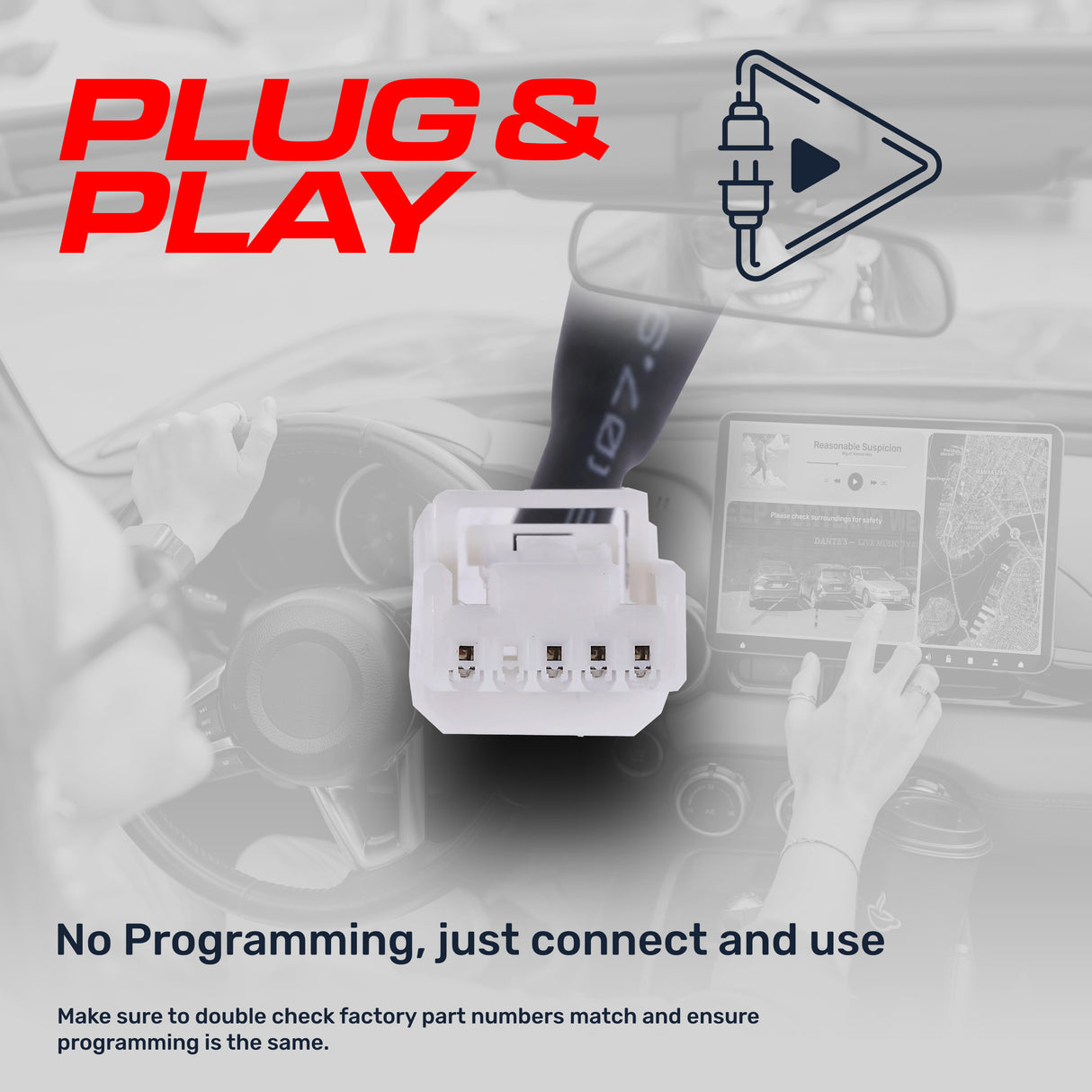 Toyota Yaris iA (2016-2020), Yaris Sedan (2016-2020) / Scion iA (2016) OEM Replacement Backup Camera OE Part # 86790-WB001, 86790-WB002 - Master Tailgaters