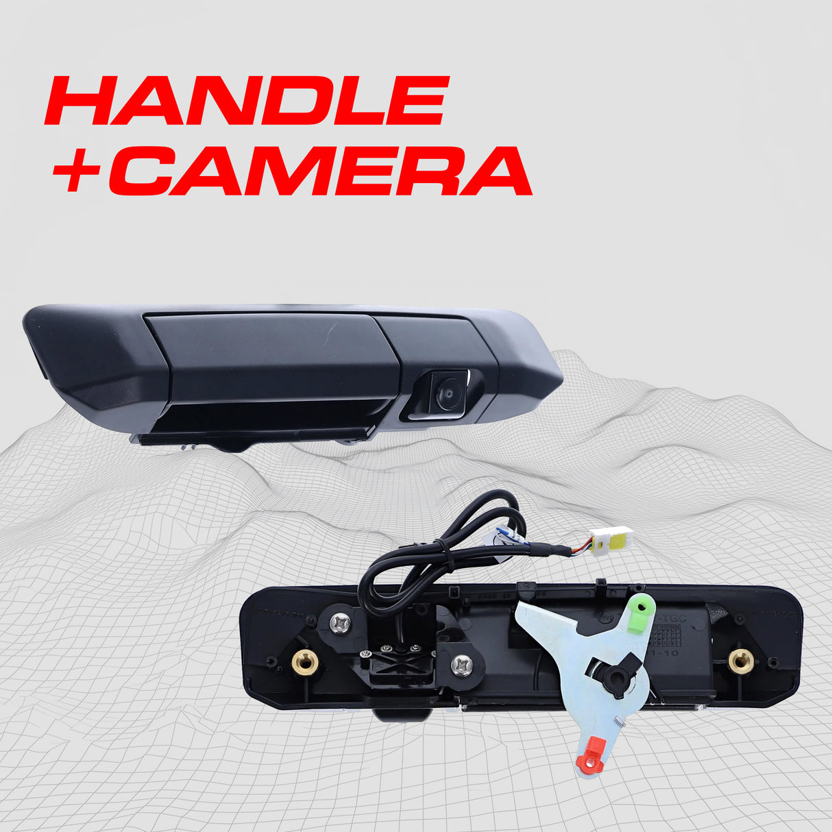 Toyota Tacoma (2005-2015) Black Replacement Tailgate Handle with Backup Camera - Master Tailgaters