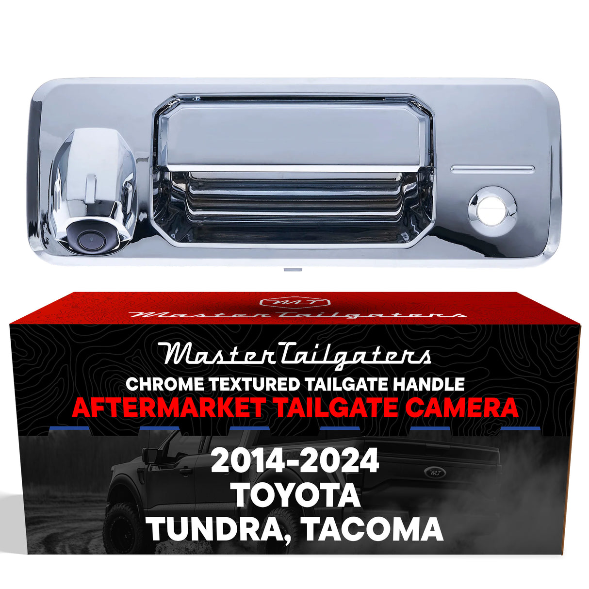 Toyota Tacoma (2016-2024) Chrome Replacement Tailgate Handle with Backup Camera - Master Tailgaters