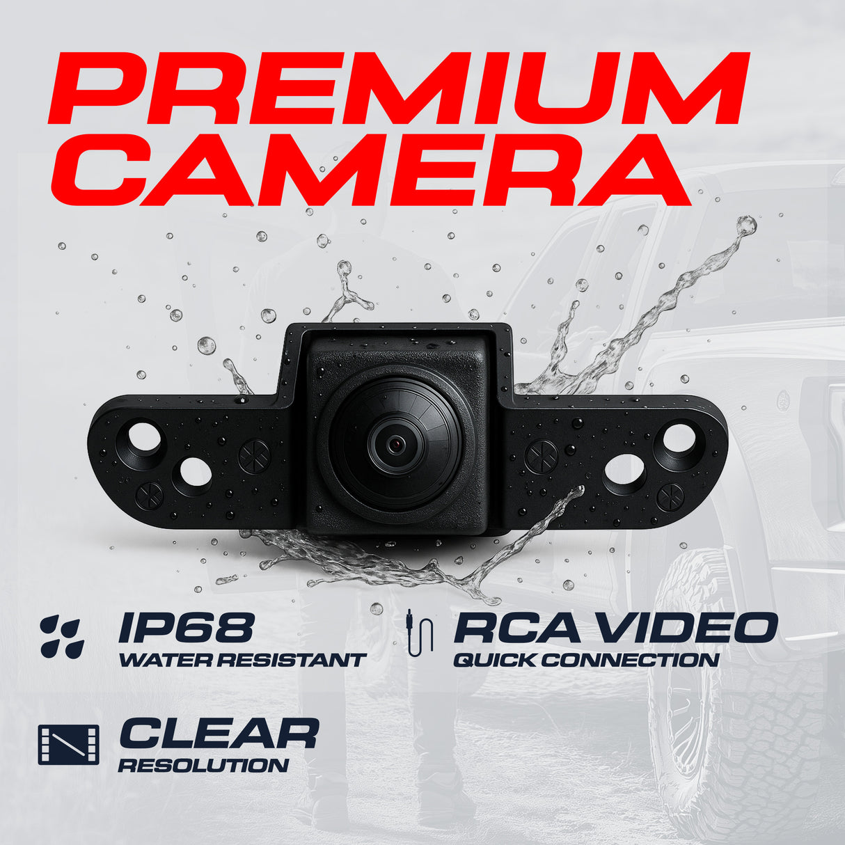 Dodge Ram (2009-2018) Chrome Replacement Tailgate Handle with Backup Camera - Master Tailgaters