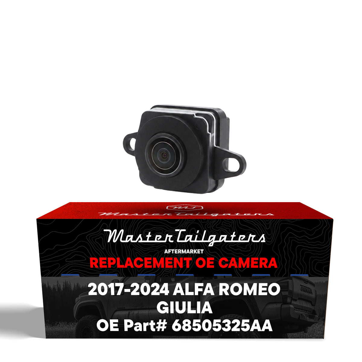 Alfa Romeo Giulia (2017-2024), Giulia Quadrifoglio (2017-2022) OEM Replacement Backup Camera OE Part # 68505325AA