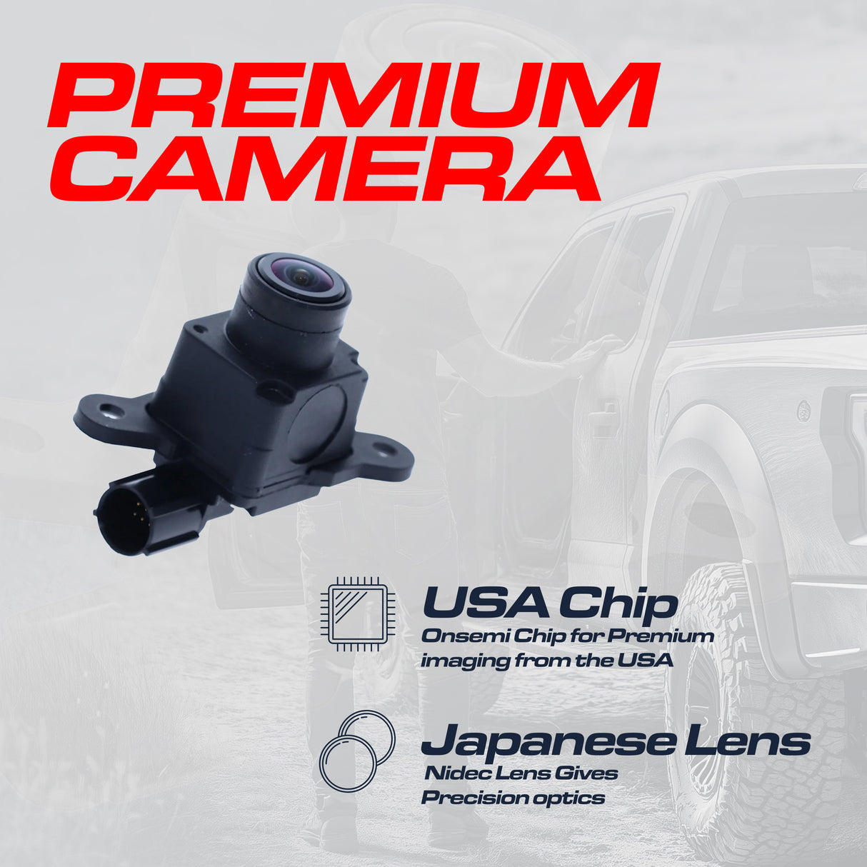 Dodge Ram (2016-2021) OEM Replacement Backup Camera OE Part # 68274731AA, 68274731AB, 68274731AC, 68274731AD, 68274731AE - Master Tailgaters