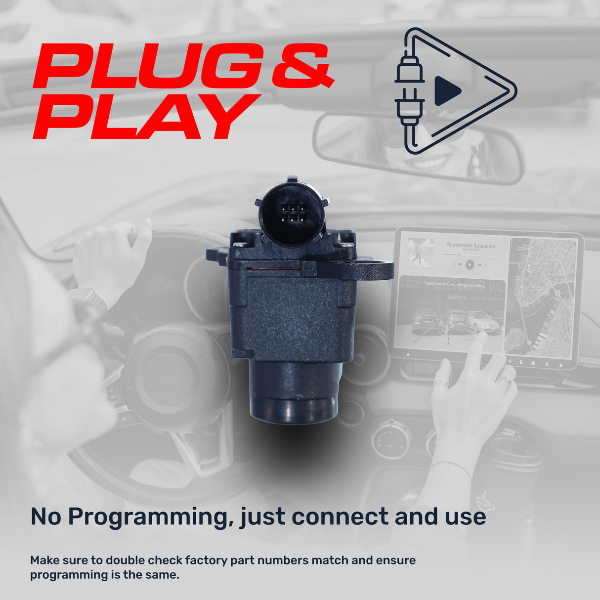 Dodge Ram (2016-2021) OEM Replacement Backup Camera OE Part # 68274731AA, 68274731AB, 68274731AC, 68274731AD, 68274731AE - Master Tailgaters