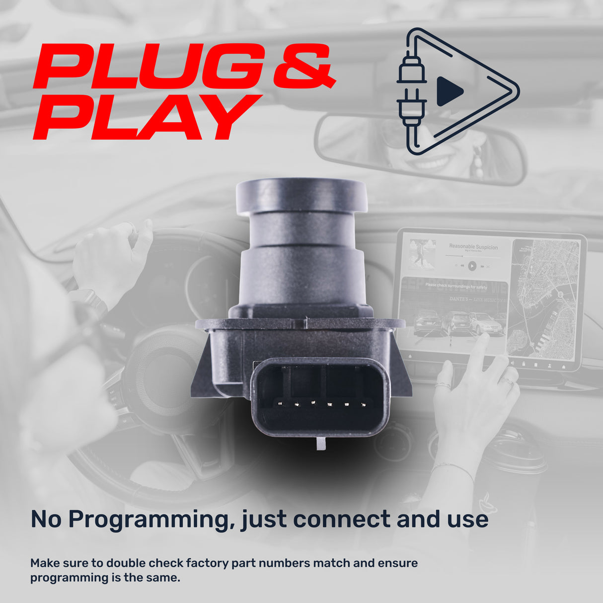 Ford Edge (2015-2018) OEM Replacement Backup Camera OE Part # F2GZ-19G490-A