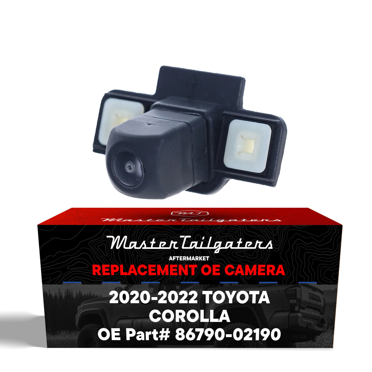 Toyota Corolla Sedan/Hybrid (2020-2022) Assy w/ Mounting Grommet OEM Replacement Backup Camera OE Part # 86790-02190