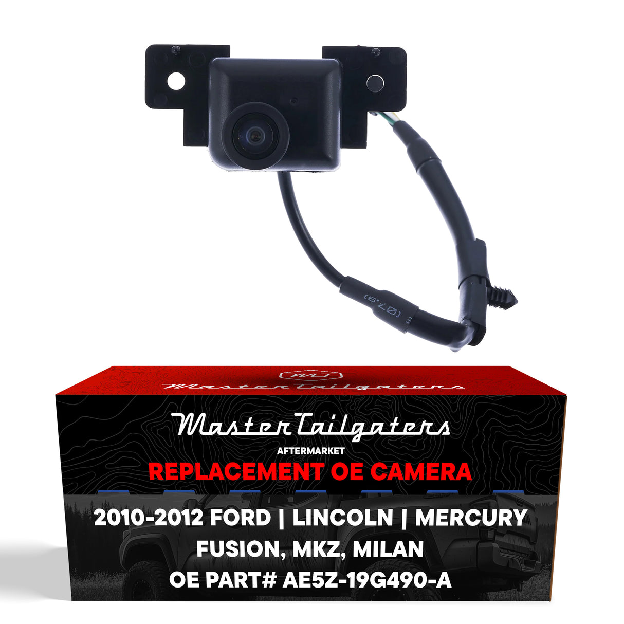 Ford Fusion, Fusion Hybrid (2010-2012) / Lincoln MKZ (2010-2012) / Mercury Milan (2010-2011) OEM Replacement Backup Camera OE Part # AE5Z-19G490-A