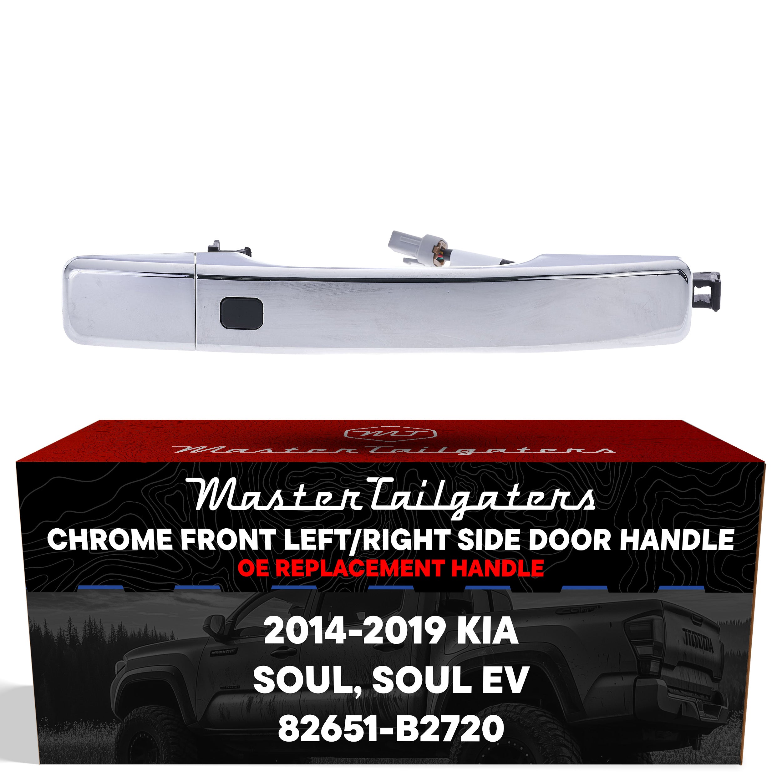 Exterior Door Handle Chrome Replacement for Kia Soul (2014-2019