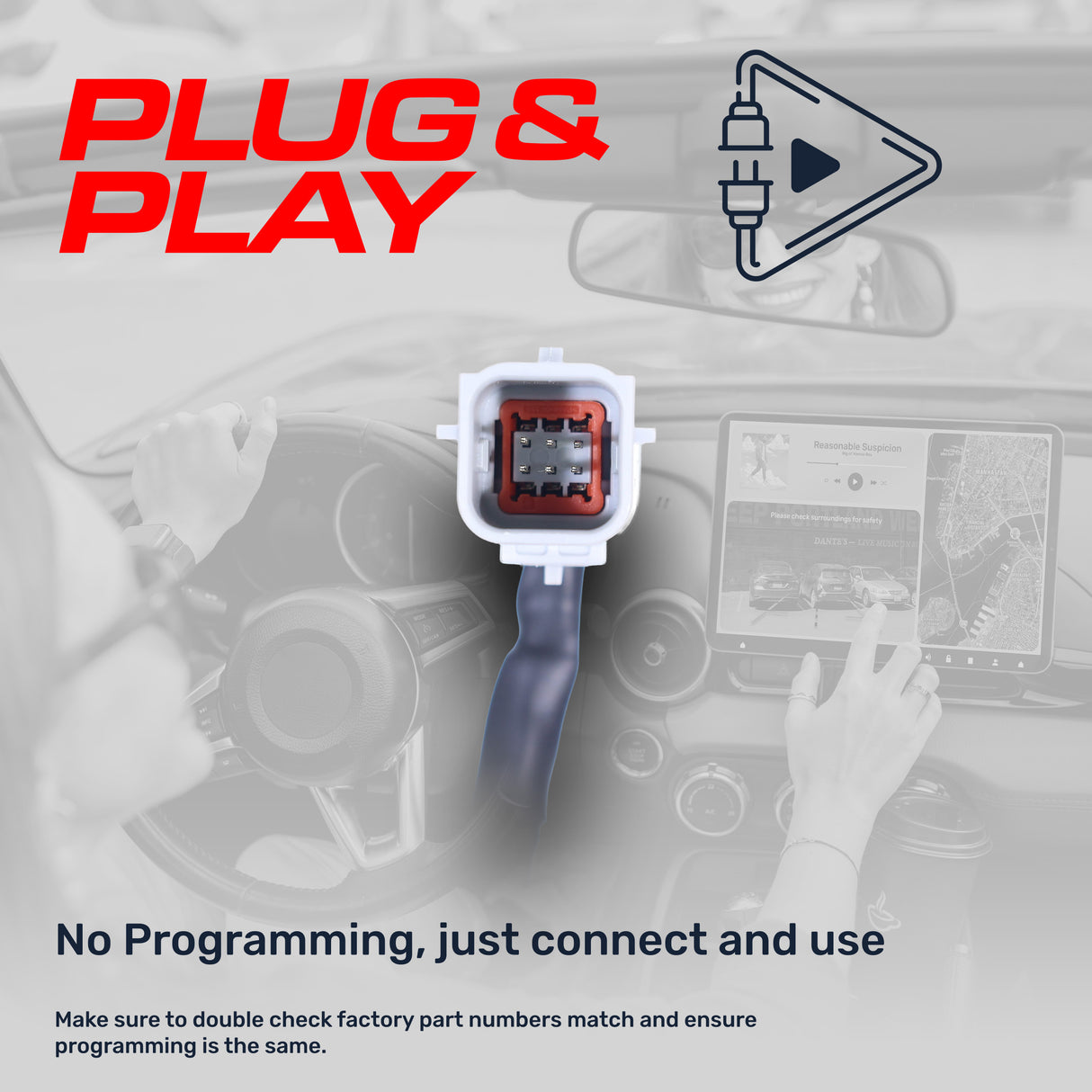 Chevrolet Cruze (2013-2016), Equinox (2012-2013) / GMC Terrain (2010-2013) OEM Replacement Backup Camera OE Part # 15926123, 20903513, 22913698, 95407397 - Master Tailgaters