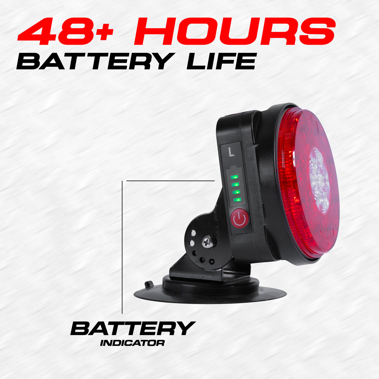 Master Tailgaters Wireless Pivot Tow Lights with Battery | Multi Functional Signal Lights | Sturdy Magnetic Mount | 7 Pin Blade Round Adapter Connection w/USB | Reverse Lights Function