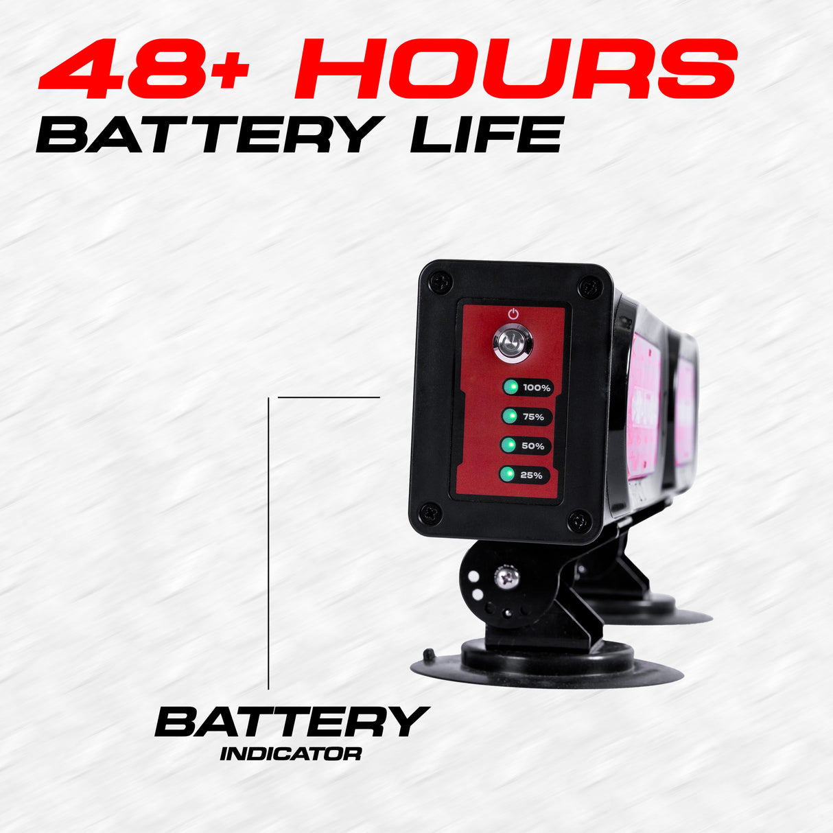 Master Tailgaters 20" Wireless Pivot Tow Double Light Bar | Ultra Bright LED | Multi Functional Signal Lights | Sturdy Magnetic Mount | 7 Blade Round Connection | Reverse Lights Function