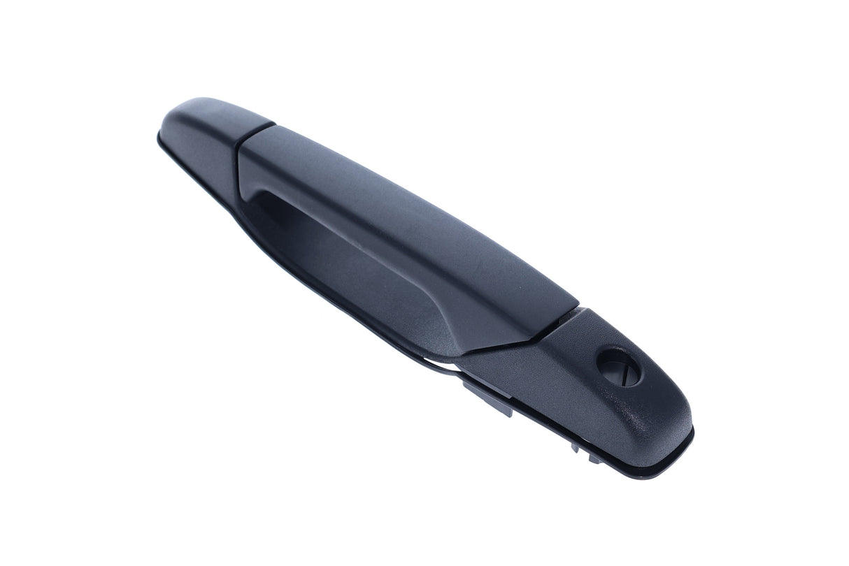 Exterior Door Handle Upgraded Black Metal Replacement for Chevrolet Avalanche, Silverado, Suburban, Tahoe / Cadillac Escalade / GMC Sierra, Yukon 07-14 OE Part# 15915106, 20828237 | Front LH w/Keyhole