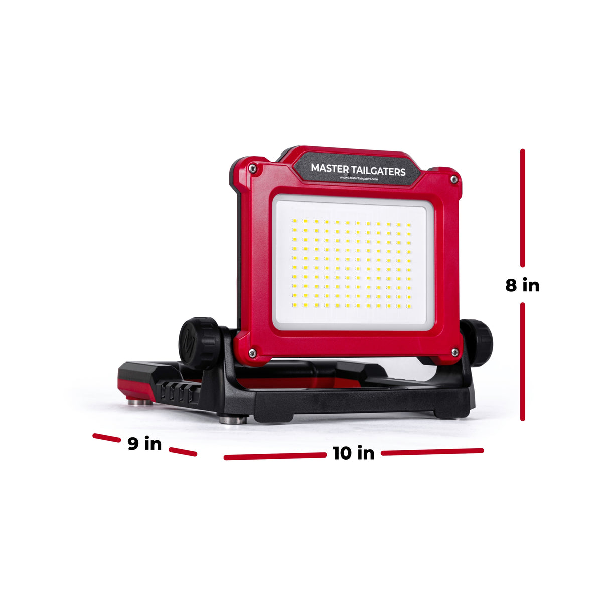 FLUD LED Work Flood Light Compatible with Milwaukee / Makita / Dewalt / Bosch / Black & Decker, Porter Cable, Stanley 18v-20v Battery