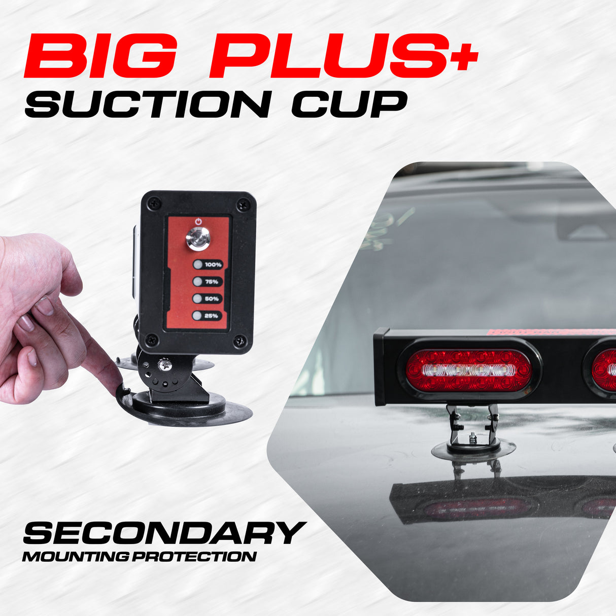 Master Tailgaters 20" Wireless Pivot Tow Double Light Bar | Ultra Bright LED | Multi Functional Signal Lights | Sturdy Magnetic Mount | 7 Blade Round Connection | Reverse Lights Function