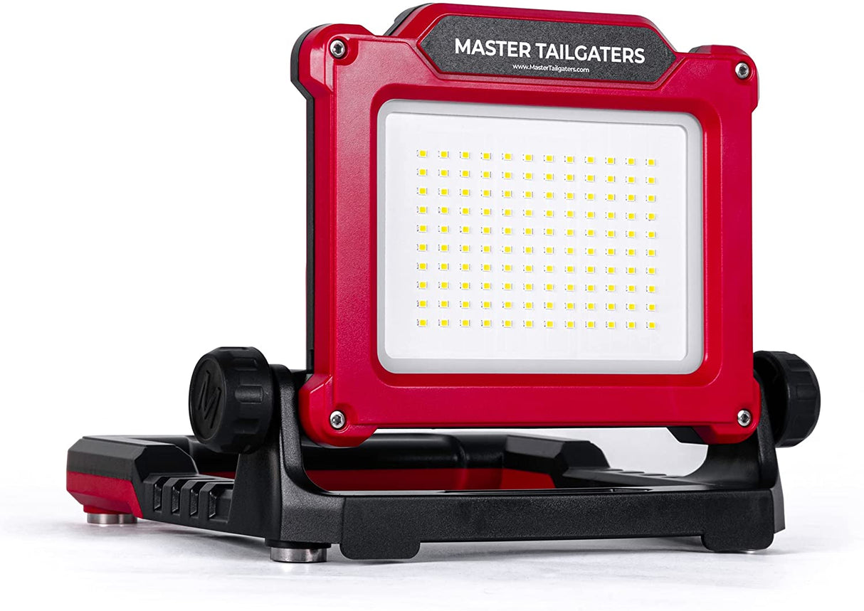 FLUD LED Work Flood Light Compatible with Milwaukee / Makita / Dewalt / Bosch / Black & Decker, Porter Cable, Stanley 18v-20v Battery