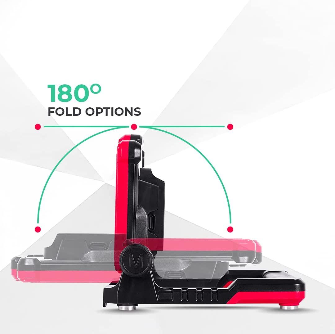 FLUD LED Work Flood Light Compatible with Milwaukee / Makita / Dewalt / Bosch / Black & Decker, Porter Cable, Stanley 18v-20v Battery