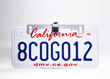 Master Tailgaters Small License Plate Frame Backup or Front Camera with IP68 Waterproof, and 170° Wide Angle Camera