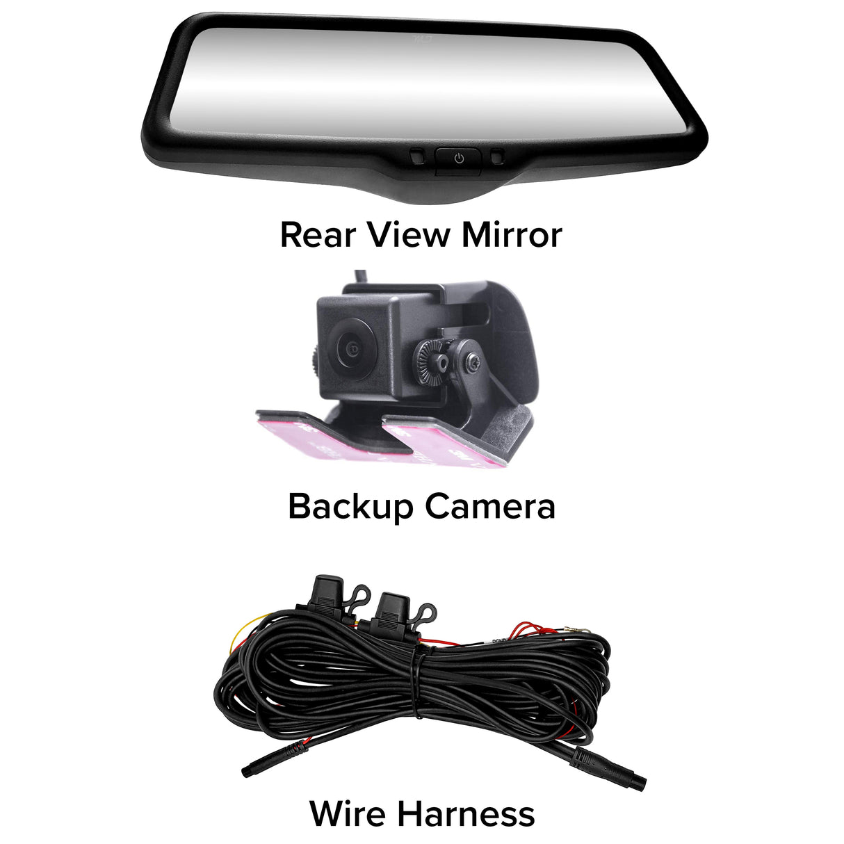 Master Tailgaters 10" OEM Rear View Mirror Dash Cam with 10" LCD Screen | Rearview Universal Fit | 1080p 30fps HD DVR | Dual Way Video Recorder with WiFi | Anti Glare | 1080p Backup Camera Included