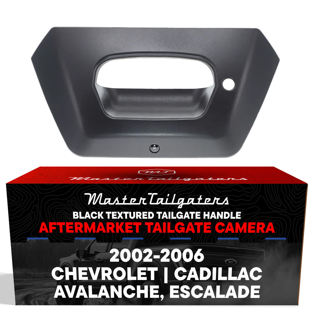 Chevrolet Avalanche / Cadillac Escalade EXT (2002-2006) Black Replacement Tailgate Handle with Backup Camera