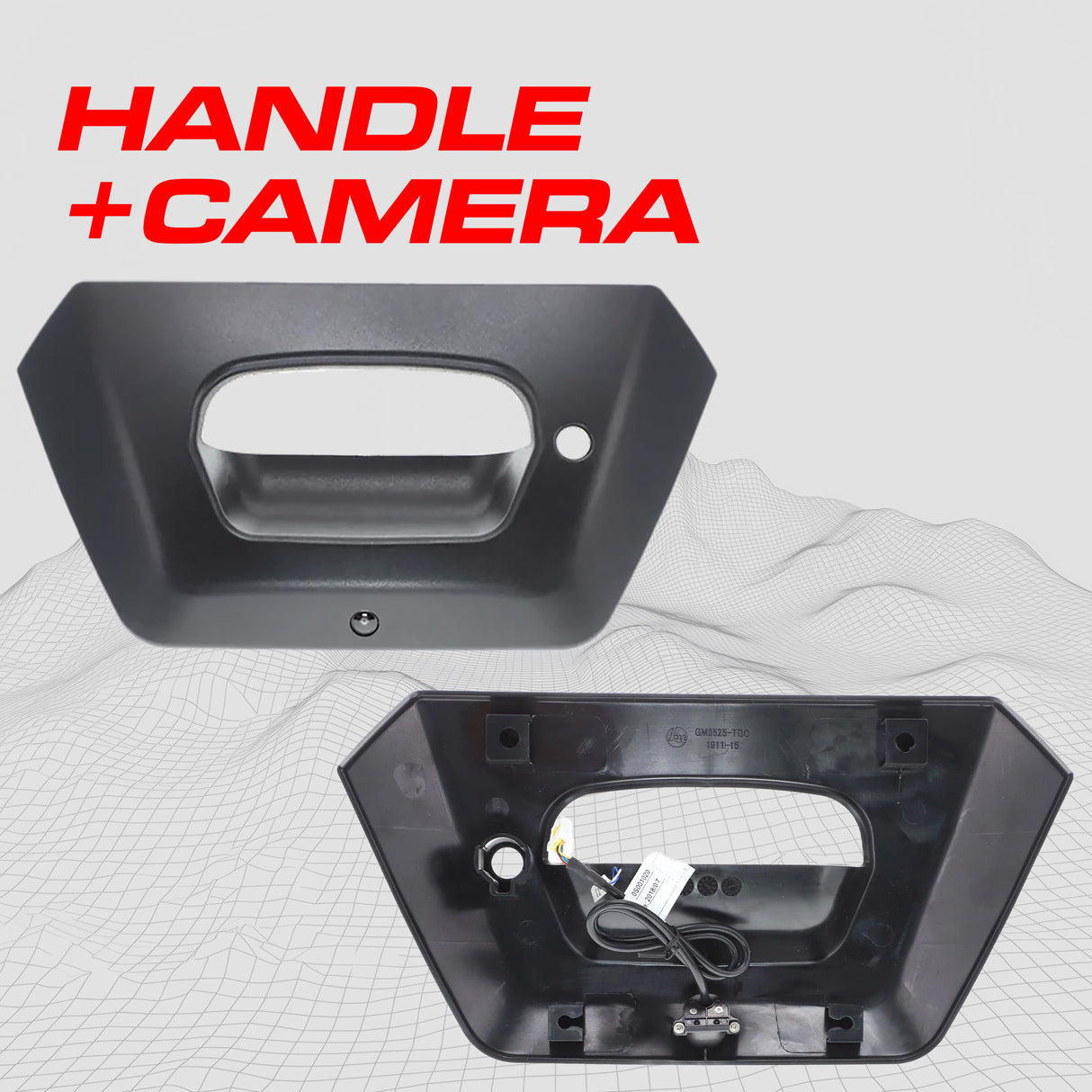 Chevrolet Avalanche / Cadillac Escalade EXT (2002-2006) Black Replacement Tailgate Handle with Backup Camera