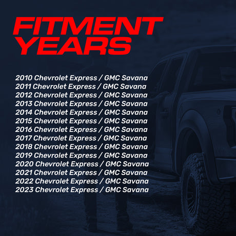 Chevrolet Express Van / GMC Savana (2010-2023) Replacement Cargo Van Door Handle with Backup Camera