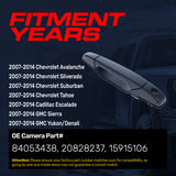 Exterior Door Handle Upgraded Black Metal Replacement for Chevrolet Avalanche, Silverado, Suburban, Tahoe / Cadillac Escalade / GMC Sierra, Yukon (2007-2014) OE Part # 84053438, 20828237, 15915106 | Front LH w/Keyhole - Master Tailgaters