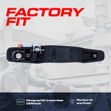 Exterior Door Handle Upgraded Black Metal Replacement for Chevrolet Avalanche, Silverado, Suburban, Tahoe / Cadillac Escalade / GMC Sierra, Yukon (2007-2014) OE Part # 84053438, 20828237, 15915106 | Front LH w/Keyhole - Master Tailgaters