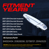 Exterior Door Handle Upgraded Chrome Metal Replacement for Chevrolet Avalanche (2007-2014), Silverado (2007-2014), Suburban (2007-2014), Tahoe (2007-2014) / Cadillac Escalade (2007-2014) / GMC Sierra (2007-2014), Yukon/Denali (2007-2014)